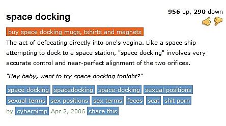 space docking urban dictionary